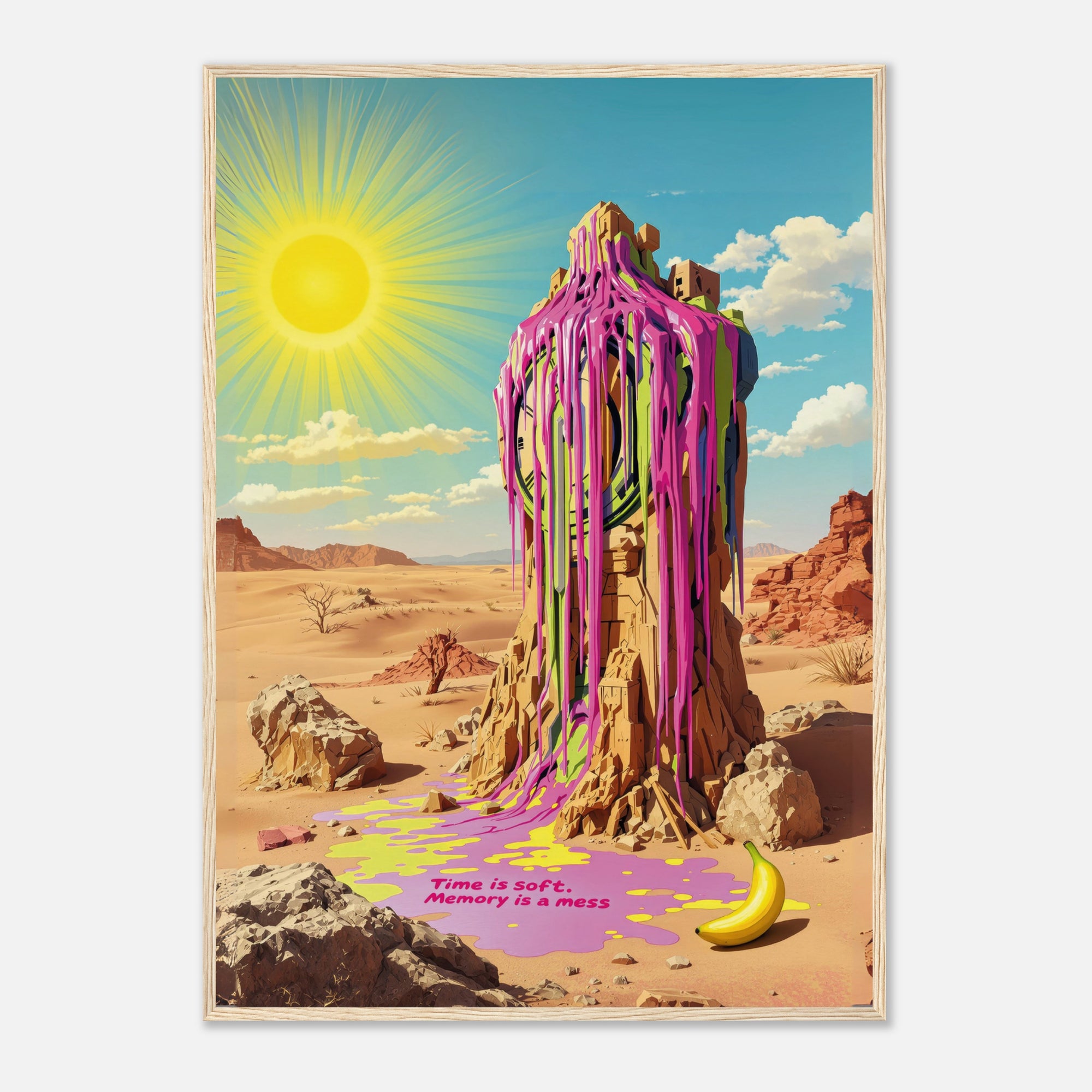 A modern Surrealist art print based on Salvador Dali