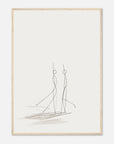 Framed wedding artwork of a happy couple dancing