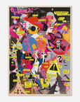 Wall art Guernica modernisation with bright colors and collage styles