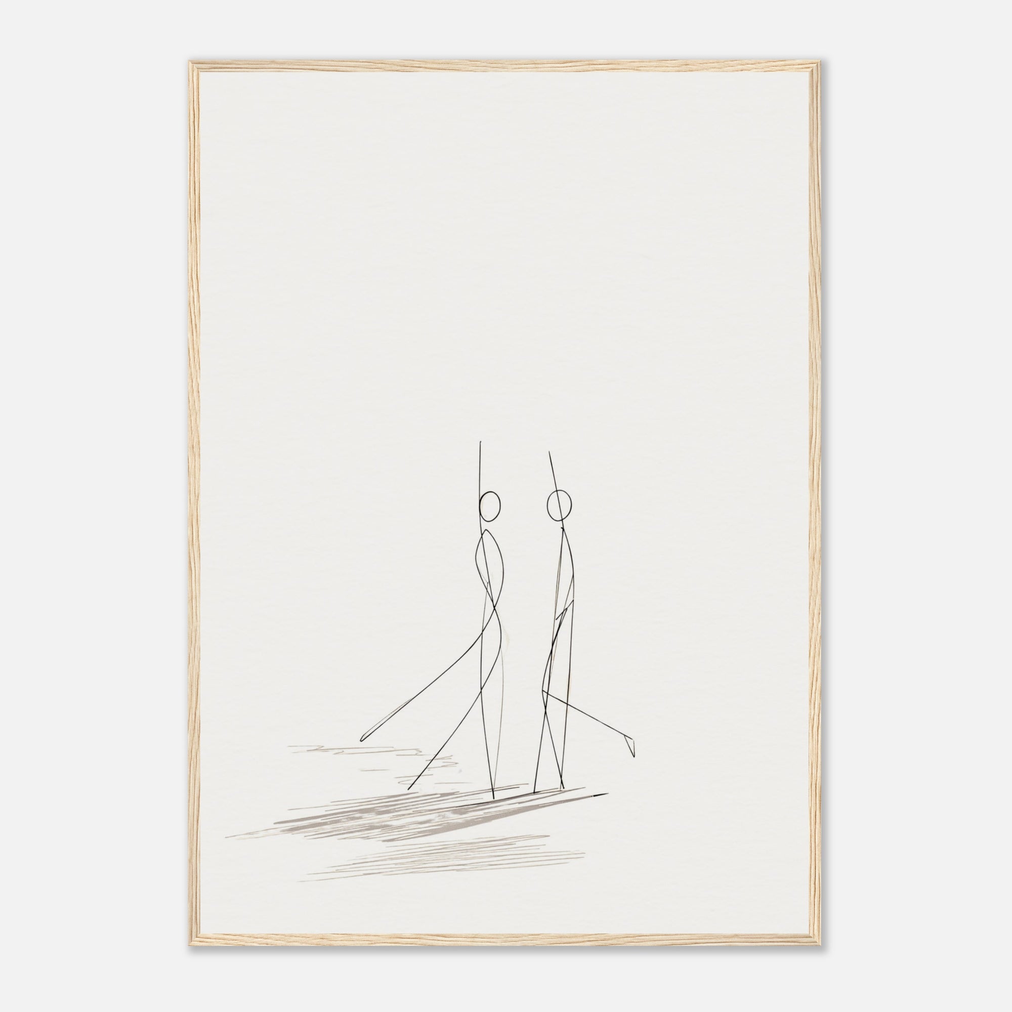 Framed wedding artwork of a happy couple dancing